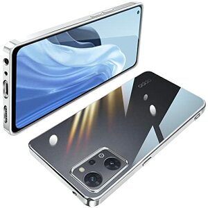 OPPO Reno9 A ケース OPPO Reno7 A ケース クリア TPU 透明 OPG04 A201OP 薄型 軽量 カバー スマホケース 耐衝撃 メッキ加工 ソフトケース 人気 カバー ワイヤレス充電対応 (シルバー) 送料無料