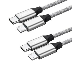 Type C Micro USB P[u 0.3M USB C to Micro USB OTGP[u }CNusb ^Cvc USB2.0 f[^] [d\ AndroidX}zȂǑΉ [2{Zbg] 