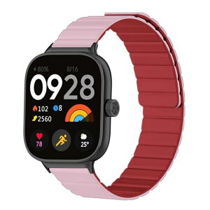 Xiaomi Redmi Watch 5 / Redmi Watch 4 / Smart Band 9 Pro / 8 Pro �����o���h ���C�t�� �V���R�� �ւ��X�|�[�c�o���h �r���v �������߉\ �����x���g for Xiaomi Mi Band 9 Pro (���b�h�s���N) ��������