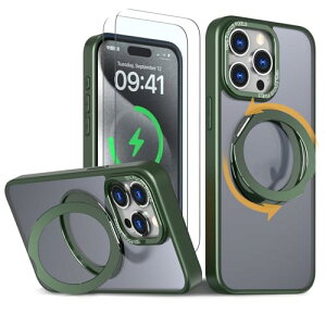 �y�����t�B����2���t���z iPhone 15 Pro �P�[�X MagSaf e�����O �X�^���h ���@�\ 360�x��] �c��OK iPhone15pro �J�o�[ ���C�����X�[�d �X�}�z�P�[�X 15pro �X�}�z�P�[�X �ϏՌ� N52�}�O�l�b�g ������ �}�b