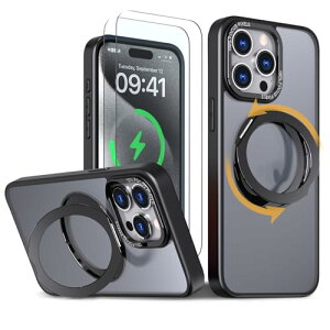 �y�����t�B����2���t���z iPhone 15 Pro �P�[�X MagSaf e�����O �X�^���h ���@�\ 360�x��] �c��OK iPhone15pro �J�o�[ ���C�����X�[�d �X�}�z�P�[�X 15pro �X�}�z�P�[�X �ϏՌ� N52�}�O�l�b�g ������ �}�b