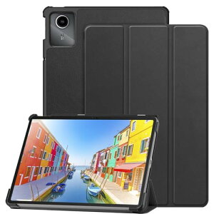 LAVIE Tab T11d �P�[�X �ی�P�[�X ���烌�U�[ �S�ʕی� ���߉\ �Փ˖h�~ ���^ �y�� �ǂ���G�� ������ �X�^���h�@�\�t�� �^�u���b�g �P�[�X (�u���b�N) ��������