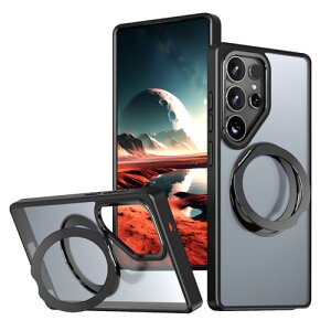 Galaxy S25 Ultra �P�[�X ���^ �P�[�X 360�x��] �X�^���h MagSafe �J�o�[ ���C�����X�[�d �X�}�z�P�[�X �����O ������ �}�O�Z�[�t �y�� �X�}�z�P�[�X �u���b�N ��������
