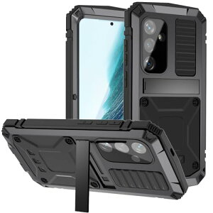 Galaxy S25+ �P�[�X �ϏՌ� �h�� �h�o Galaxy S25 Plus 6.7�C���` �A���~�P�[�X �X�^���h�@�\ �A���~�o���p�[ �P�[�X �����K���X���� ���� 360 ���͕ی� �ϏՌ� �P�[�X (�u���b�N, Galaxy S25+) ��������