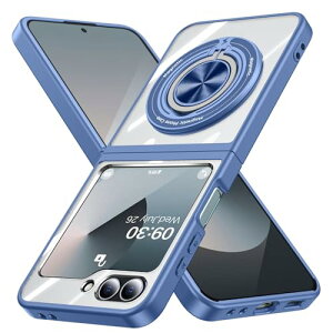 Galaxy Z Flip6 �P�[�X �����O�t�� �ϏՌ� tpu �t���v���e�N�g�f�U�C�� �X�}�z�P�[�X �y�� ���^ �X�^���h�@�\ �M�����N�V�[ �[�b�g �t���b�v6 �p �P�[�X 6.7�C���` �}�O�l�b�g���� �S�ʕی� �C�菝