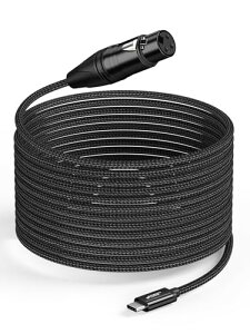 XLR to USB C 4.5M CXLR Xto USB Type C^I[fBIϊP[u }CNgѓdb (X}z) /bvgbv/^ubg֕ϊ Windows Macos iOS Android Linux Unix V[PGA 58ɓK 4.5