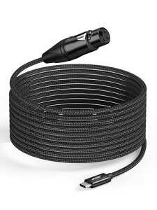 XLR to USB C 3M CXLR Xto USB Type C^I[fBIϊP[u }CNgѓdb (X}z) /bvgbv/^ubg֕ϊ Windows Macos iOS Android Linux Unix V[PGA 58ɓK 3[
