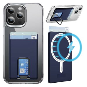 送料無料 MagSafe カードケース スマホスタンド MagSafeウォレット カード入れ SUICA 定期入れ カードホルダー スリム スキミング防止 落下防止 iPhone シリーズ スマホリング 全機種 磁力吸着 脱着