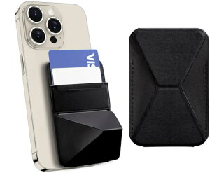 カードケース スマホスタンド 滑り止め カードホルダー 落下防止 Qi充電 脱着簡単 片手操作便利 iPhone15 Plus Pro Pro Max iPhone14 13 12 シリーズマグセーフカード ウォレット マグネット ホルダー IC