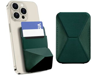 カードケース スマホスタンド 滑り止め カードホルダー 落下防止 Qi充電 脱着簡単 片手操作便利 iPhone15 Plus Pro Pro Max iPhone14 13 12 シリーズマグセーフカード ウォレット マグネット ホルダー IC