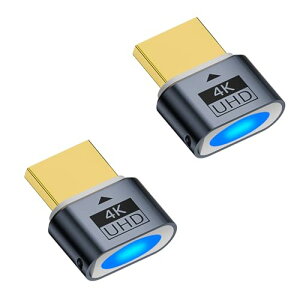 HDMIバーチャル ディスプレイ HDMI エミュレータ HDMIダミープラグ DDC EDIDエミュレーター 4K@60HZ (HDMI) (2個セット) 送料無料