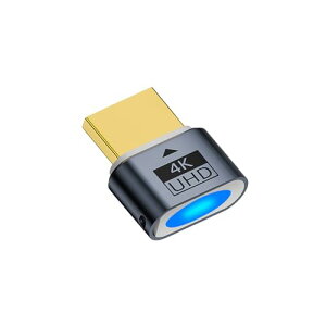 HDMIバーチャル ディスプレイ HDMI エミュレータ HDMIダミープラグ DDC EDIDエミュレーター 4K@60HZ (HDMI) (1) 送料無料