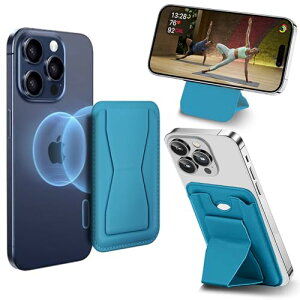 スマホスタンド iPhone 15 /14/13/12シリーズカードケース スマホグリップ 磁力強化 耐久強化版 MagSafeマグネット カード収納 持ち歩き便利 背面 スタンド カードホルダー 持ち歩き便利 Android 全機