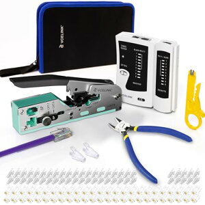 RJ45 ߍHLbg CAT7 CAT6A CAT6 CAT5E CAT5LAN`FbJ[ H jbp[ ђʎRJ45RlN^+یJo[ 50Pcst zobOɓ