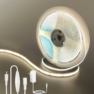 COB e[vCgLEDXgbvCg 5m i`zCg 4000Kx 320LEDs/m DC12V 180°CRI]=90C12V dA_v^[ óF12V/3ACXCb` F120cm+45cmP[u ʃe[vό`\ ؒf