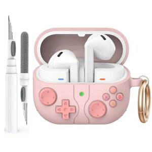 Samsung Galaxy Buds3 / Galaxy Buds3 Pro �P�[�X �V���R�� �N���[�j���O�L�b�g�t�� Samsung Galaxy Buds3�V���[�Y�p ���g���g�уQ�[���@�f�U�C�� �X�L���J�o�[ ���C�����X�[�d�Ή� ��������