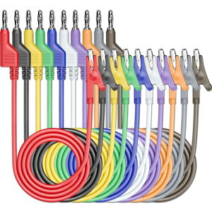 �o�i�i�v���O�e�X�g���[�h 4mm�X�^�b�J�u�� �o�i�i�v���O���烏�j���N���b�v���� 500V/5A�≏�N���b�v�t���e�X�g�� �}���`���[�^ �Ȋw���� �d�C�����p 1m10�F10�g�Z�b�g ��������