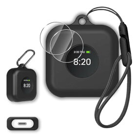 BoTトーク ケース +2 * フィルム BoTトーク カバー 収納 バッグ シリコン素材 ソフト 着装まま充電可能 耐衝撃性 防水防塵 あんしんディスプレイ搭載モデル) 用 [ブラック] 送料無料