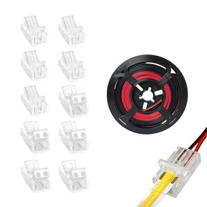 8MM 2s 15  ͂񂾕sv COB LEDXgbvRlN^[ R[i[Lbg XgbvƃC[ڑp10 ԍC[5M 5V/12V/24V LEDXgbvp 
