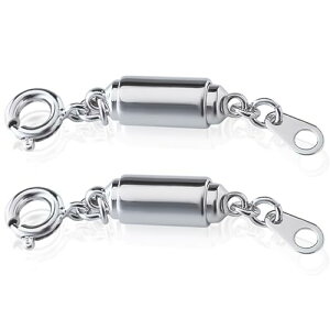 ネックレス マグネット留め具 マグネットクラスプ 強力 着脱式 マグネット留め具 磁気クラスプ 磁気留め具 アクセサリーパーツ チェーン止め 差し込み式 外れない 取付簡単 ステンレス製