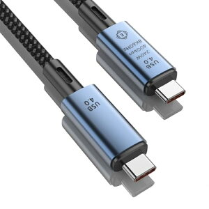 USB-C/USB 4 �P�[�u�� 2M Thunderbolt 4 (240W 40Gbps) 240W�o�� 8K40Gbps �����f�[�^�]�� iPhone15/16 Galaxy S24 MacBook Pro iPad Pro �e��(2M) ��������