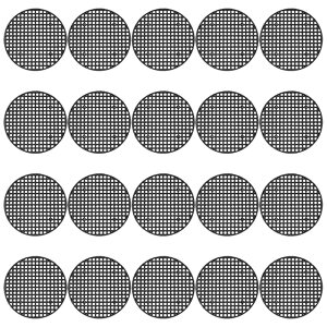 鉢底用ネット 直径75mm 植木鉢グリッド 底ネット プランター 排水網 防虫土壌損失 通気 鉢底アミフラワーポット 防止腐食 園芸 多肉植物 観葉植物 20枚入り (7.5cm) 送料無料