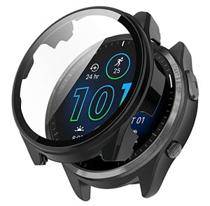 Garmin Forerunner 965 P[X Jo[ PC+KXtB 9Hdx ݊i ̌^یP[X یJo[ ϏՌ Sʕی ANZT[ (ubN) 