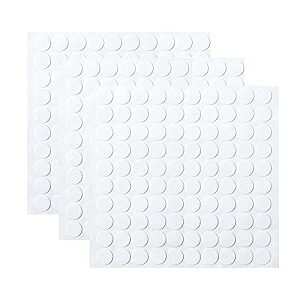 両面テープ 両面シール 丸型 直径8mm 500枚入り 透明 超強力 粘着 ポスターはってはがせる 壁に貼る 壁紙に 家庭用 業務用 DIY 生活品 送料無料