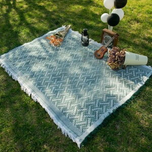 レジャーシート ピクニックシート 130 180CM 1-4人用 ピクニックマット 北欧 INS写真 フリンジ おしゃれ 遠足 運動会 お花見 軽量 薄型 コンパクト収納 携帯便利 多用途