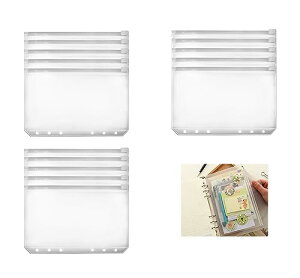 システム手帳リフィル A5 15枚 ファスナーポケット クリアポケット PVC 送料無料