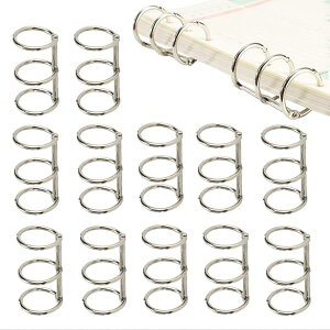 20個入り ルーズリング メタルリング穴径20mm製本ルーズリーフ バインダー a4ルーズリーフ とじ具 DIY穴あけルーズリーフコイル製本用とじ具 ファイル本製作 製本用と 整理 資料保存