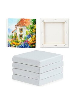 キャンバス 正方形 キャンバスボード ミニキャンバス 正方形6個 セット 油絵画材セット 画材 絵画 水彩画 油絵画板canvasキャンパス バインダー 芸術学校