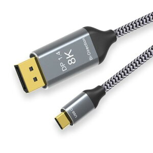 USBP[u P[u o[Vu DisplayPort DP\[X - USB 3.1 Type C USB-C fBXvC IX 8K HDTVP[u m[gp\Rj^[p 1.8m 