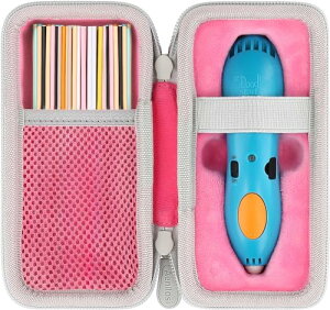 3Doodler Start + プレゼント 子供 おもちゃ 知育 玩具 アートペン フィラメン ピンク 保護ケース 収納ケース 持ち運び 保護カバー 耐衝撃 保護 キズ防止 収納 キャリングケース 代替品 社外品
