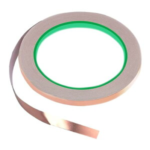 銅箔テープ 幅10mm×長さ20m 導電性銅箔粘着テープ 両面導電性 金属テープ 耐熱 強粘着 銅箔粘着テープ 静電気除去 EMI対策 電磁波シールド・アース取り 導電部材の固定 シールドテープ 送料無