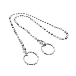 玉クサリ 浴室水栓用くさり 全長74cm 玉径4.5mm ゴム栓用クサリ 304ステンレス製 バス 栓 チェーン 玉クサリ 二重リンク 補修パーツ ユニットバス お風呂 洗面台 キッチン (1) 送料無料