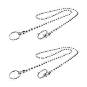 バス栓用くさり 全長74cm 玉径4.5mm ゴム栓用クサリ 304ステンレス製 バス 栓 チェーン 玉クサリ 二重リンク 補修パーツ ユニットバス お風呂 洗面台 キッチン (2) 送料無料