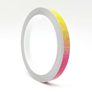 反射テープ 反射シール 1cm × 8m グリーン 高輝度 虹色 標識テープ 警告テープ 蛍光テープ 夜光テープ コンクリート 自転車 車装飾 安全表示 反射 テープ 防水 夜間に目立つ 防災 薄型 階段 廊