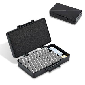 42スロット コイン電池ケース コイン電池 32個 CR2025 CR2032 CR2016 リチウムコイン電池 10個 CR2450 CR2412 CR2320 CR2330 CR2325 CR2335 CR2354 CR2430 リチウム電池 収納ケース LR44 LR41 ボタン電池ケース 防塵 電池