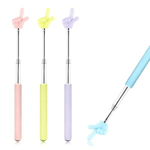 指示棒 4個セット 教師ポインター 約20-68cm 伸縮棒 握りやすい 滑り止め 伸縮式 ポインター ハンドポインター 指し棒 伸縮式教師用 講義 社会見学 研修 会議 塾 幼稚園 教室用品 (4色) 送料無料