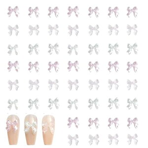 ネイルパーツ 3D 立体 蝶結び 可愛い ネイルストーン ネイルアート ジュエリーパーツ DIY クラフトアクセサリー (120個セット) 送料無料