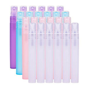 アトマイザー プラスチック スプレーボトル 10ml スプレー容器 アロマスプレーボトル 手作りコスメ 手作り化粧品 詰め替え容器 化粧品 小分け容器 クリア 24本入り