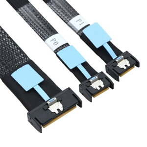 �R�[�h PCI-E 5.0 �~�j �N�[�� �G�b�W IO MCIO STR PCI-E 8i 74Pin �I�X - �f���A�� MCIO 38Pin �I�X �G�N�X�e���_�[ �P�[�u�� 50cm