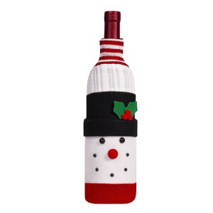 送料無料 ワインボトルカバー クリスマス ワインボトル用装飾カバー 雪だるま ワイン ボトルカバー かわいいクリスマスワインボトルデコレーション ワインボトルコスチューム かわいいノ