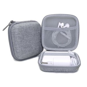 バッテリー収納ケース USB用収納ポーチバッグ 電源コード ケーブル /イヤホンアクセサリーの保管ケース PC小物入れポーチポー チ EVA ガジェットポーチ ハードケース 小物入れ 軽量 耐衝撃 防