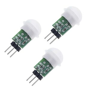 AM312 l̐ԊOW[ œd^ ~j x [Vo PIR q[}ZT[W[ (3Zbg) 