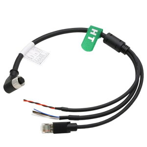 M12�X�v���b�^�[�P�[�u�� DJI Livox Mid 360 LiDAR �Z���T�[�p���[�l�b�g���[�N�C�[�T�l�b�g����R���s���[�^�[�f�o�b�O�p 12�s�����X���p����RJ45�t���C���O���[�h�� 2m