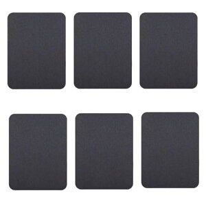 補修パッチ アイロン アイロン接着 貼付パッチ リペア ダウンジャケット コート着 衣類の補修 テント 寝袋 布製 衣類 服の補修に DIY 手芸 自由にカット 6枚セット 長方形9.5cm×12.5cm (ダークグ