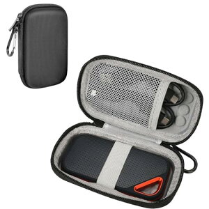 SanDisk SSD /SanDisk E60 /E80 / /E81 保護ケース 収納ケース 持ち運び 保護カバー 耐衝撃 保護 キズ防止 収納 キャリングケース 代替品 社外品 (グレイブラック)