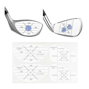 ゴルフ ショットマーカー ゴルフ練習用品 ショット ゴルフ ショットセンサー ゴルフ練習用品 打球痕が記録 ラベルステッカーゴルフ打撃テープステッ ドライバー用 アイアン用 合計 (60) 送